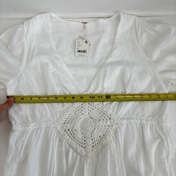Free People Hudson Mini Dress in Ivory Size XS - Picture 11 of 12